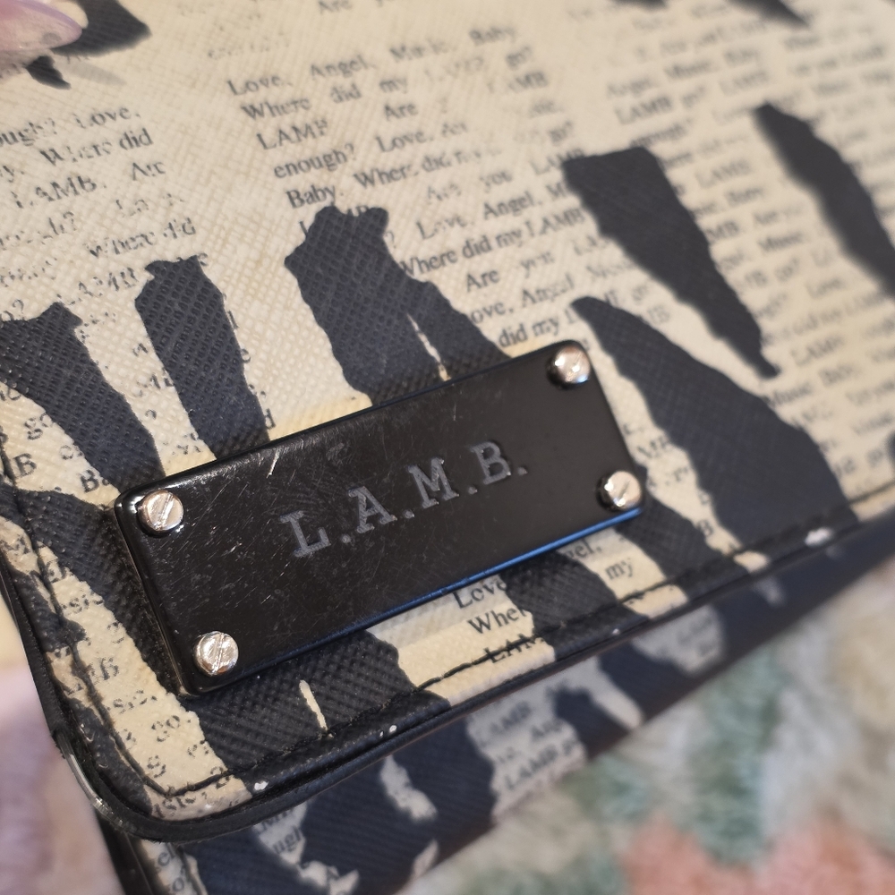 Y2K L.A.M.B. Zebra Newsprint Wallet - Picture 9 of 9